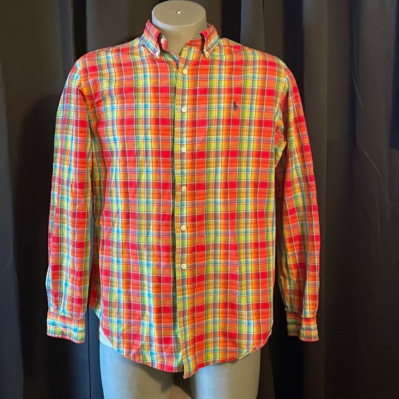 Ralph Lauren classic fit men’s casual button up shirt size large - Picture 1 of 6
